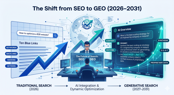 The Shift from SEO to GEO: How AI is Rewriting the Rules of Search (20262031)